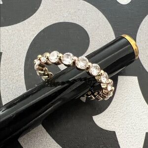 Gold-Tone Crystal Eternity Band - Women's Jewelry